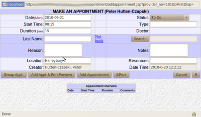 Add Appointment