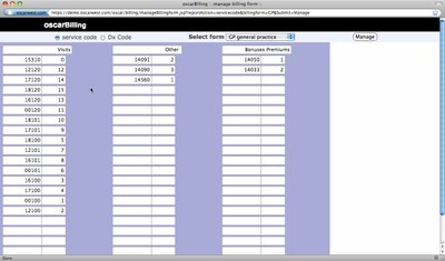 Manage billing forms